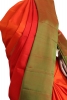 Pure Handloom Muppagam Three Color Kanjeevaram Silk Saree
